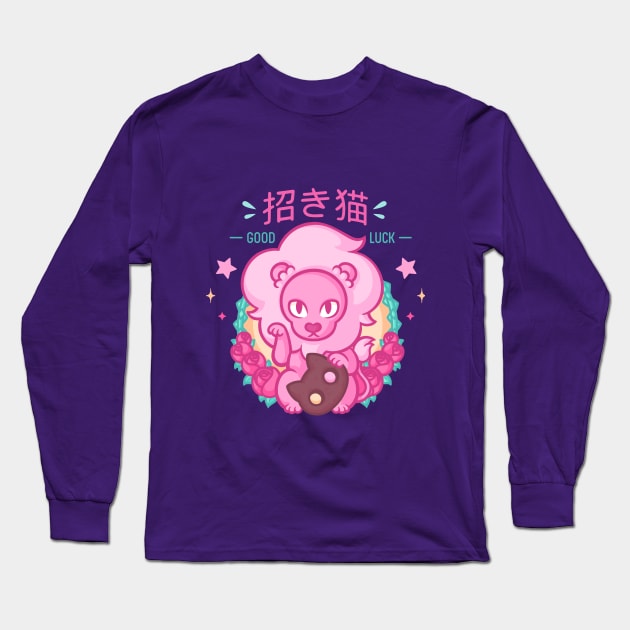 Lucky Lion Long Sleeve T-Shirt by watermelonium
